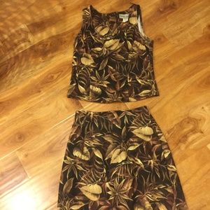 Dani Max size 8 skirt and Top floral